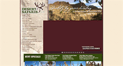 Desktop Screenshot of desertsafaris.net