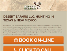 Tablet Screenshot of desertsafaris.net